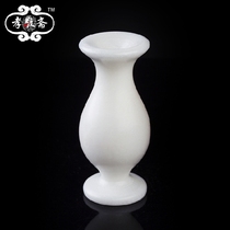 Qingming sacrificial 11 cm high jade vases a pair of burial urns behind the tombstone