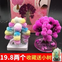 Paper trees flower magic water ice crystal groth tree toys