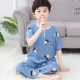 Đồ ngủ cotton lụa trẻ em mùa hè quần ngắn phù hợp với phần mỏng cô gái bé trai đồ ngủ bé trai cotton lụa dịch vụ tại nhà - Pyjama