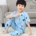 Đồ ngủ cotton lụa trẻ em mùa hè quần ngắn phù hợp với phần mỏng cô gái bé trai đồ ngủ bé trai cotton lụa dịch vụ tại nhà - Pyjama