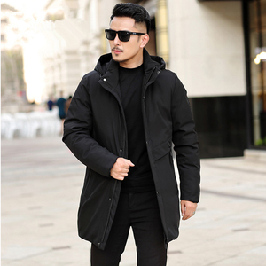 正品秋冬羽绒棉服中青年连帽棉袄