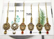 Indian wind import brow Brow Pendant Teeka bridal headwear inlaid with Indian dance Belly Dance Ornament