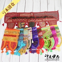 Indian tapestry door curtain folk style retro embroidered door head horizontal hanging curtain cloth art home yoga pavilion decoration 105 * 35