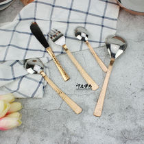 Indian Import Brass Spoon Pure Handicraft Home Oval Soup Spoon Home Soup Spoon West Meal Spoon Snack Spoon