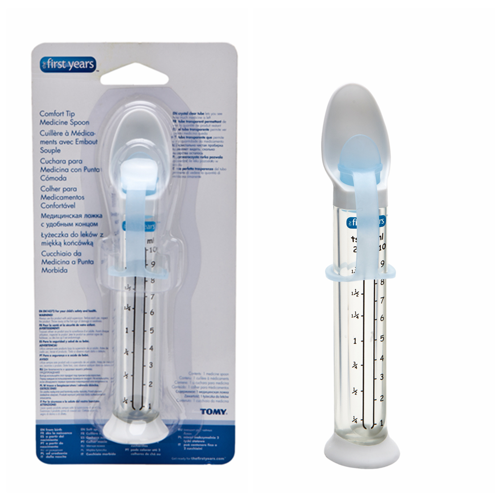 Spot US The first yearsFoeg baby baby feeding spoon can be upright with scale