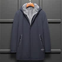  Parker clothing mens whole mink mink liner Nick clothing mink coat hooded medium and long fur fur one-piece jacket