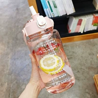 Обновление!Пейте водный цель 1,5 литра/розовый+поднятая рука