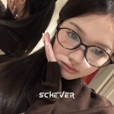 Модные отбеливающие очки холодного коричневого цвета в маленькой круглой оправе для близоруких женщин могут быть оснащены сверхлегкой оправой для глаз TR 7g.