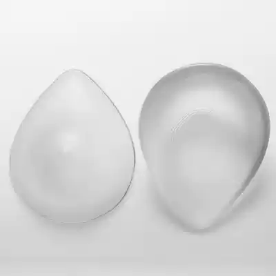 Female concave bottom water drop-shaped transparent silicone prosthetic breast single swimsuit breast pad insert postoperative removal of fake breast pseudo-mother