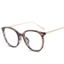 Gương chiếu hậu siêu nhẹ retro mới với kính cận thị khung nữ toàn khung hình nam hoàn thành 100-600 độ - Kính khung