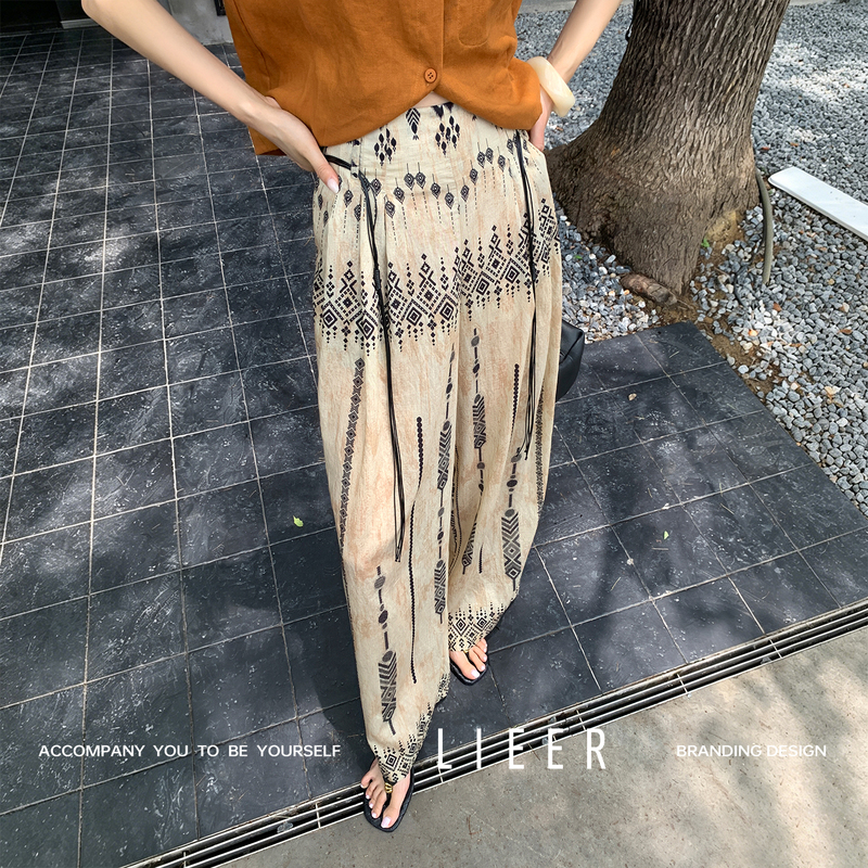 Lieer's "Bosi's Wind" Brings a Sense of Exoticism, Tencel Linen Vacation Vibe Casual Pants Lieer's "Bosi's Wind" Brings a Sense of Exoticism, Tencel Linen Vacation Vibe Casual Pants