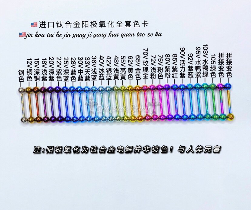 Immortals puncture US imports 14g Tongue Titanium Alloy Implant Grade Tongue Nail Dumbbells Dumbbells internal thread