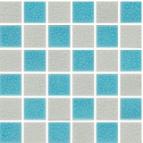 B & B Бассейн Мозаичная плитка Blue Bool Fish Pond Керамическая хрустальная глазурь с твердым цветом ледяной трещины полная керамическая ванная комната