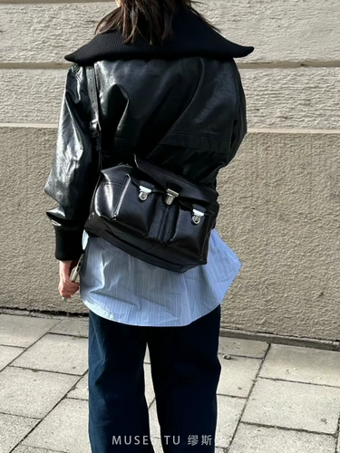 Кожаная сумка через плечо, сумка на одно плечо, из натуральной кожи, воловья кожа