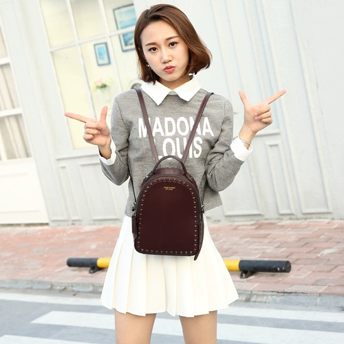 Брендовый кожаный рюкзак, в западном стиле, из натуральной кожи