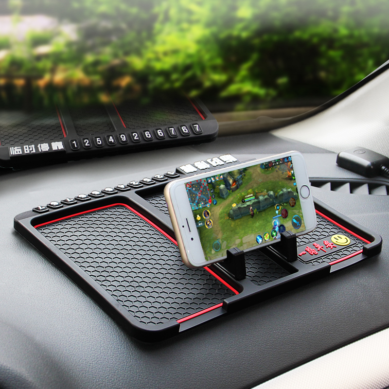 Chung chống trượt pad xe đậu xe thẻ với một số điện thoại xe dashboard pad bảo vệ thẻ giữ điện thoại di động di chuyển dán xe - Phụ kiện điện thoại trong ô tô kẹp điện thoại trên ô tô