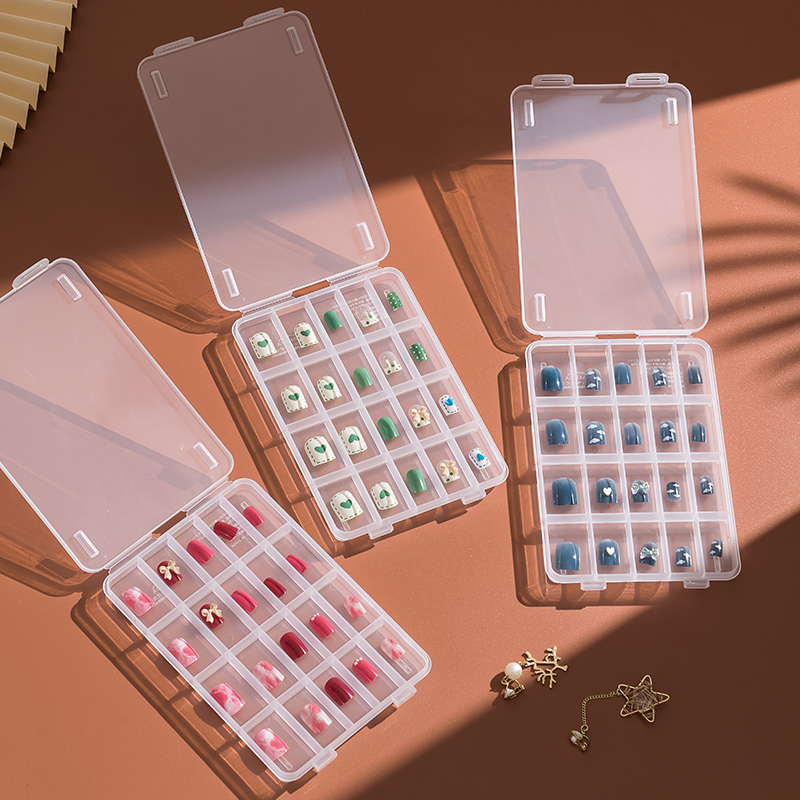 Japan imported nail chip drilling storage box containing box accessories earrings accessories jewelry decoration box