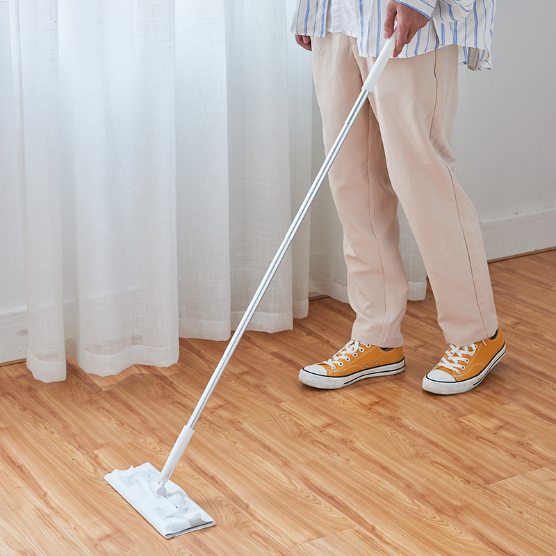 Japan LEC static dust removal paper mop home disposable one-drag net free hand washers flat drag deity