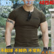 Summer special forces short-sleeved t-shirt male bodybuilding fitness muscle tight cotton round neck elastic men's sweat-absorbing t-shirt