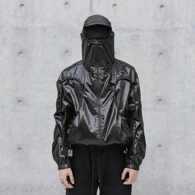 Chrysomallon Three-Dimensional Deconstructed Drawstring Niche Design Hooded Unisex Sun Protection Jacket Chrysomallon Three-Dimensional Deconstructed Drawstring Niche Design Hooded Unisex Sun Protection Jacket