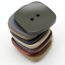 YOMOSTUDIO Square resin spray paint buttons Double-row double-sided nylon coat buttons Sweater knitted cardigan buttons