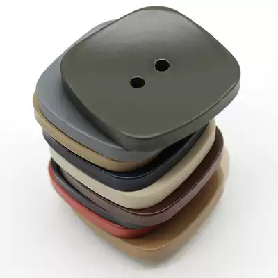 YOMOSTUDIO square resin spray paint button double row double-sided nanny coat button sweater knitted open shirt buckle