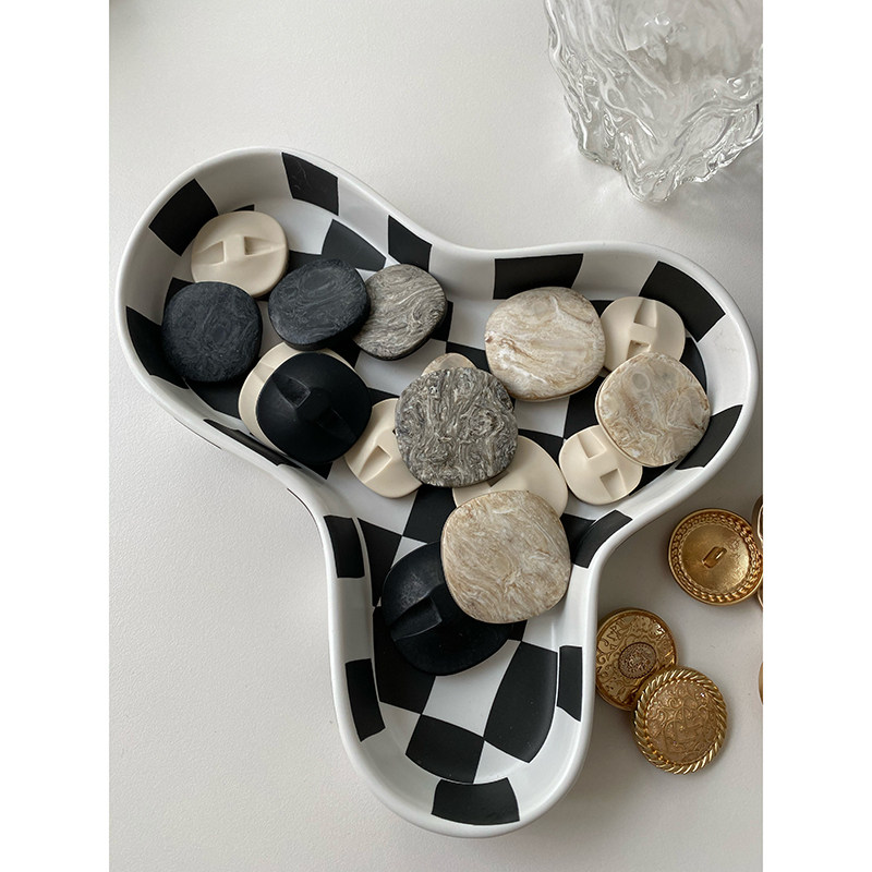 YOMOSTUDIO elegant and small fragrance style button cashmere coat coat coat coat blouse button button