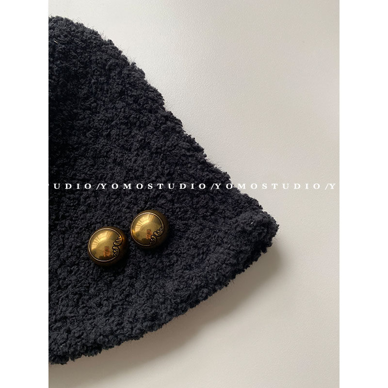 YOMOSTUDIO Palace Retro Festival Xiao Xiao Xiao Xiao - Ancient Fengxiang Metal button sweater clothing and thick button button