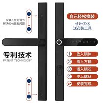 Alloy double-sided double-open translation code lock shop yard narrow door edge fingerprint lock multifunctional glass door intelligent