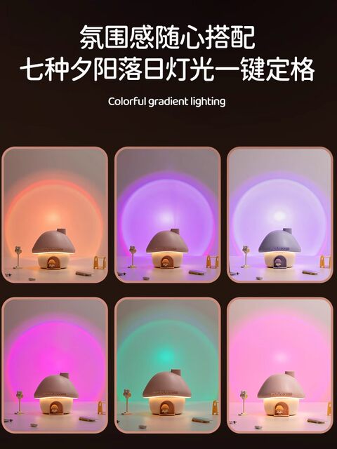 Humidifier Small Office Desktop Silent USB Charging Aromatherapy Home Bedroom Air-Conditioned Room Mini Night Light