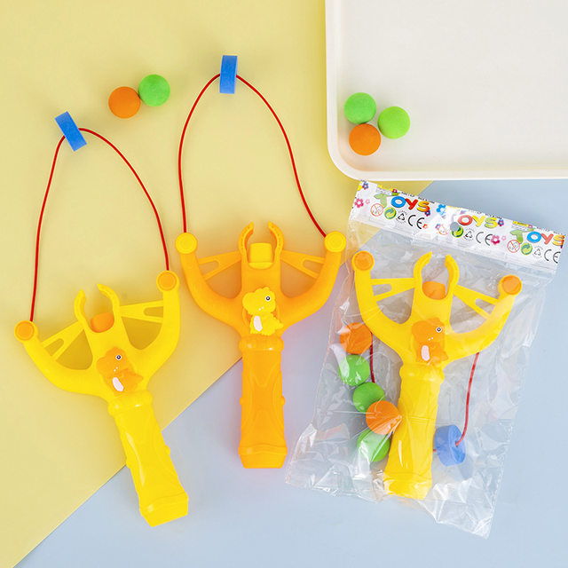 Tiktok Hot-Selling Parent-Child Outdoor Sports Children's Dinosaur Slingshot Soft Bullet Launcher Safe Shooting Foam Bullet Toy