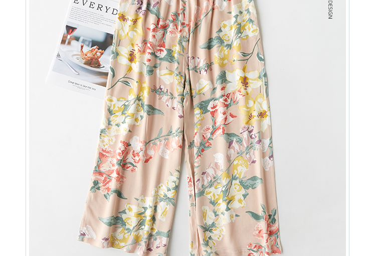 Quần cotton cotton mùa hè nữ cắt quần mặc cotton nhân tạo mùa hè mỏng phần cotton cotton mùa hè quần lụa nữ đi chơi - Quần tây quần âu nữ
