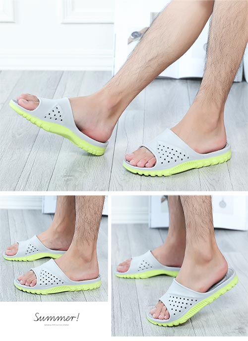 Dép có kích thước cực lớn nam mềm phòng tắm ngoài trời rộng 45 không thấm nước 46 tăng 47 dày dưới 48 trượt 49 yard - Dép dép lv chính hãng