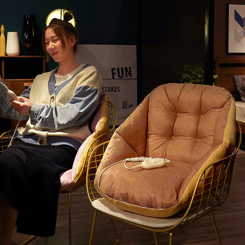 Four Seasons Heating Cushion Chair Backrest Cushions Waist Cushion Integrated Office Long Sat Student Dorm Chair Fart Cushion Thick