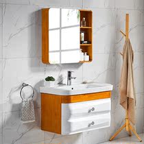 MICAWA MXD-026W Modern Solid Wood Bathroom Cabinet