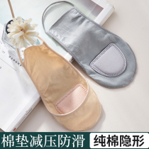 Boat Sox women pure cotton shallow mouth invisible spring and summer season slim short socks silica gel anti-slipping and big code harnesses sock sleeves