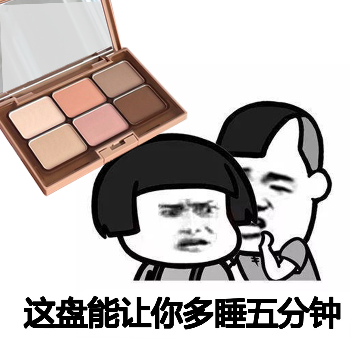 A plate of painting the whole face everbab Abela six-color matte eye shadow plate face makeup plate cool blush repair