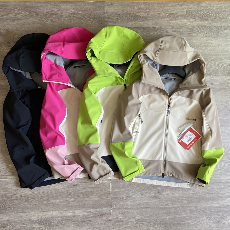 P-Feng Pingting Limited Edition Colorful Shell Series Unisex Fleece-Lined Windproof Warm Water-Repellent Outdoor Softshell Jacket