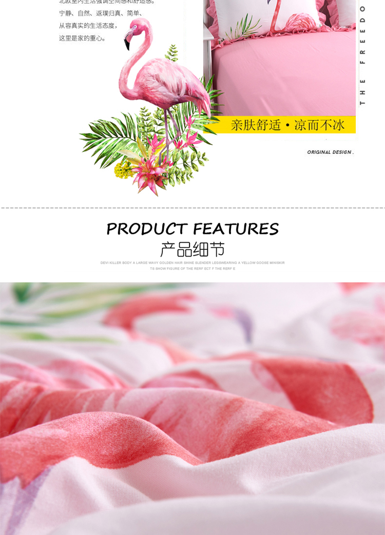 Mùa hè mềm điều hòa không khí được rửa sạch bông mùa hè quilt nếp gấp ren tờ hai mét rộng mùa hè mát mẻ bởi mới bốn mảnh chăn ga forever