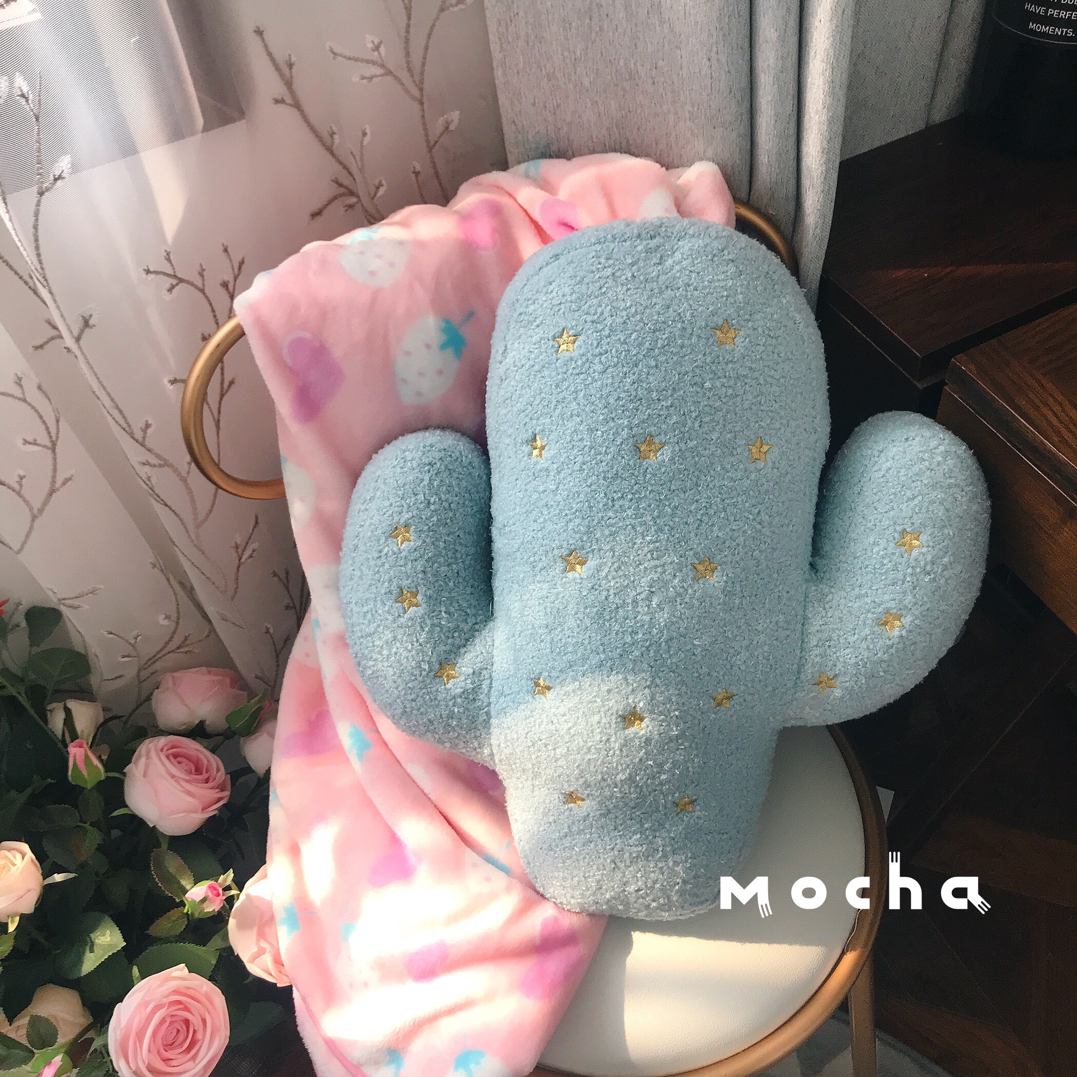 Ins cùng một đoạn xương rồng nhỏ tươi chăn chăn chăn dâu dứa Messenger túi búp bê sang trọng dày chăn - Trở lại đệm / Bolsters gối tựa ghế