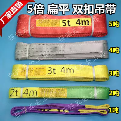 Special customized 1 ton-5 ton flat hoisting belt polyester fiber sling belt lifting sling