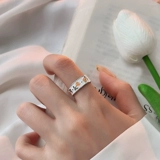 Небольшое дизайнерское модное кольцо, изысканный стиль, серебро 925 пробы