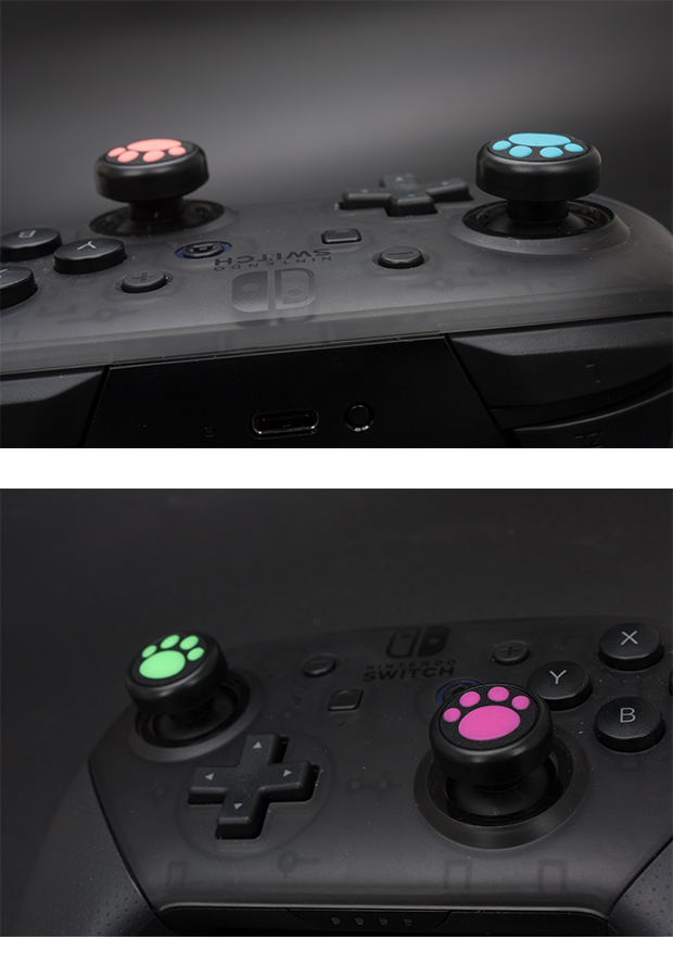 Giá trị xác thực Nintendo switch ns phụ kiện Pro xử lý Cat claw rocker cap Rocker cap Keycap - Người điều khiển trò chơi tay cầm xbox one s