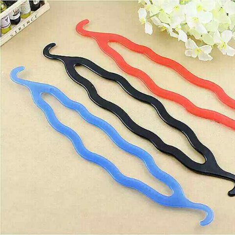 (10 pcs) Variety Hairstyle Double Hook Hairpin Ball Head Flower Bud Head Magic Electric Roller Hair Coiler Plastic Korean Style