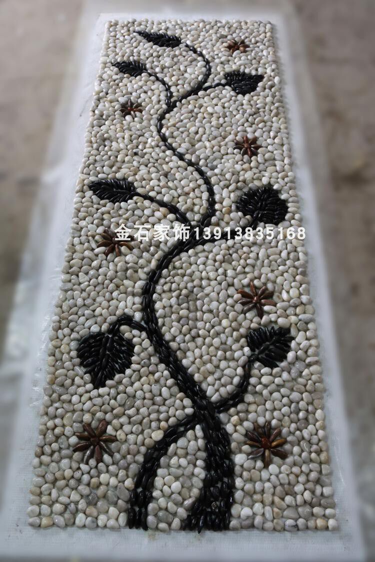 Custom pebble pebble - coloured mosaic massage gym - road park stone road