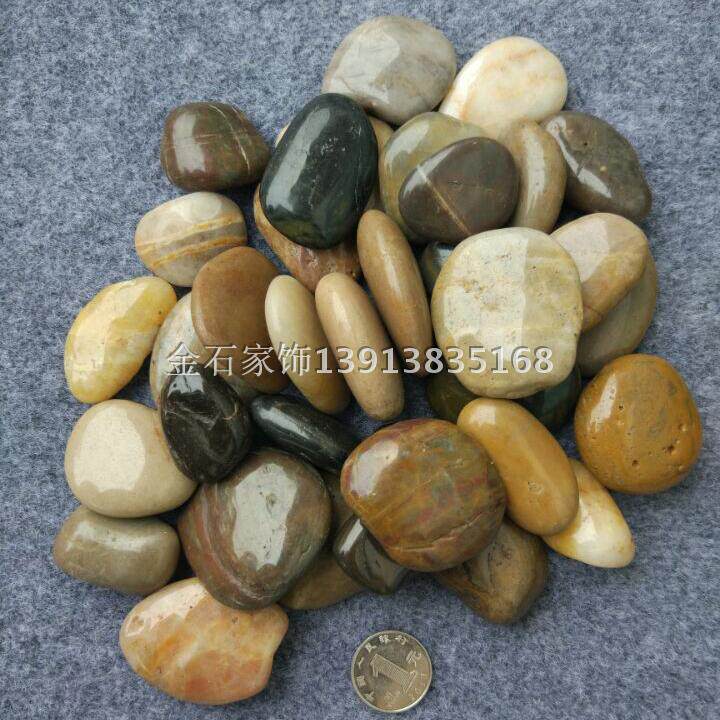 Natural rain flower stone cobblestone Five colourful stone park paved road stone lentil small pebble according to catfish