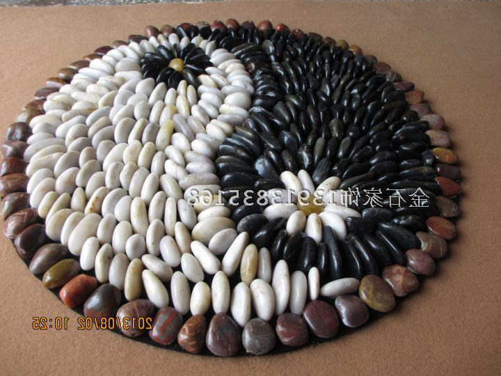 Natural pebbles Foot massage mat Healthy stone mat Stone road walking blanket