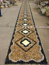 Custom-made Yuhua Stone Pebble Mosaic Mesh Stone Mat Garden Stone Road Park Stone Mosaic Massage Road