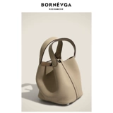 Корзина, кожаная сумка через плечо, из натуральной кожи, коллекция 2023