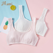 Top melon hair nursery school students pure cotton zero sensitive underwear inserts pure color teenage girl junior high school student bra vest